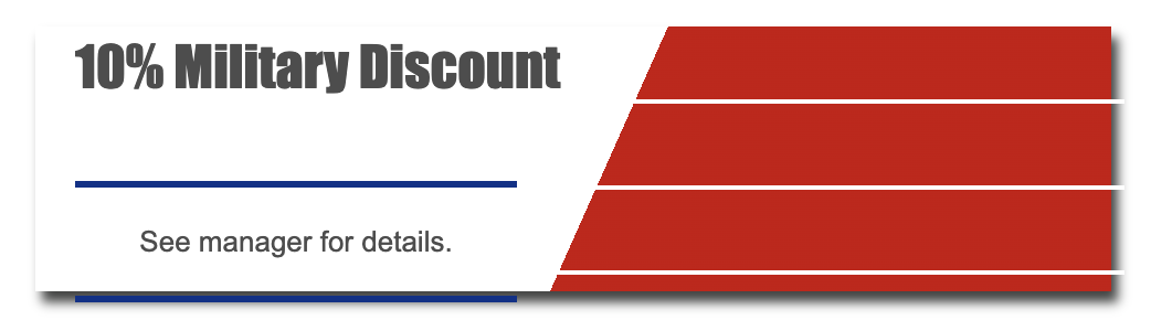 Military Discount graphic